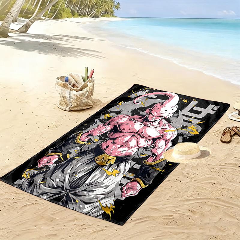 DRAGON BALL Print Beach Towel, Large Soft Quick Dry Towel for Beach Camping Swimming