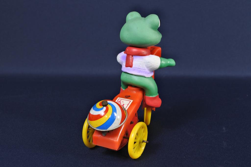 Vintage Masudaya Keroyon Tricycle Tin Toy with Box - Rare Showa Era Collectible
