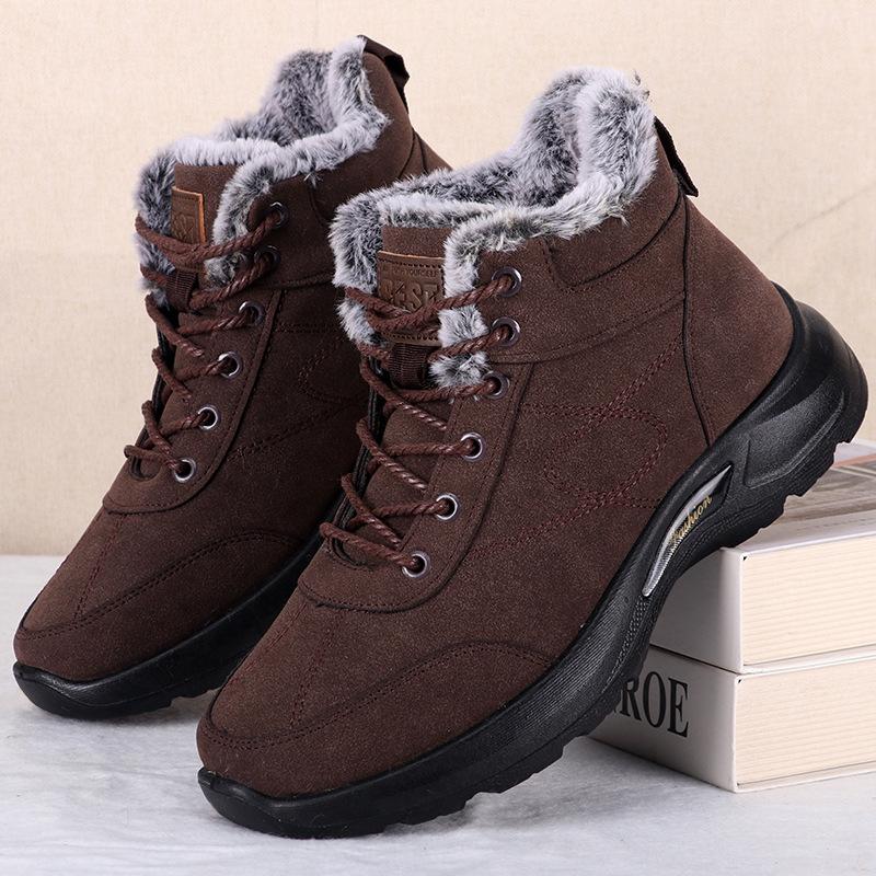 Winter new snow boots men's velvet thickened men's shoes versatile men's tide winter elderly men's cotton shoes
