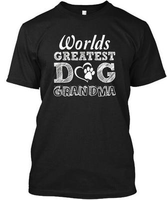 Weltbeste Hunde-Oma T-Shirt Hergestellt in den USA Größe S bis 5XL