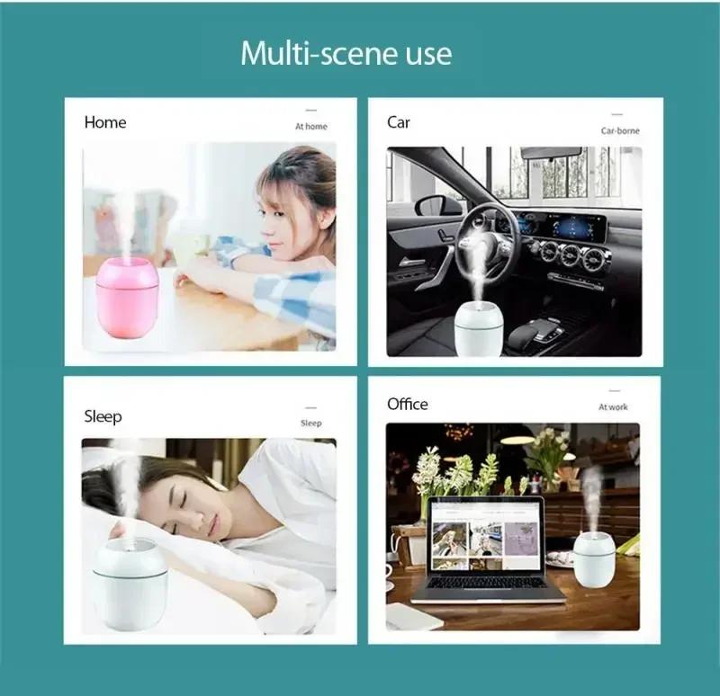 Large Capacity Small Portable Humidifier For Office Car Usb Portable Air Humidifier Diffuser Home Bedroom Humidifier