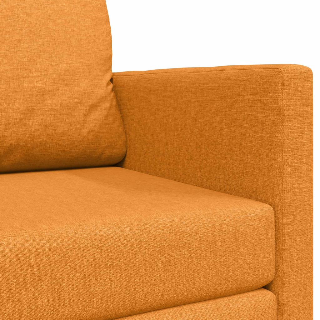 Sofa Bed 110 Cm Dark Yellow Fabric