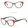 3-Pack Vintage Style Cat Eye Reading Glasses - Full Rim, Non-Prescription Clear Lens, AC Lens & Polycarbonate Frame