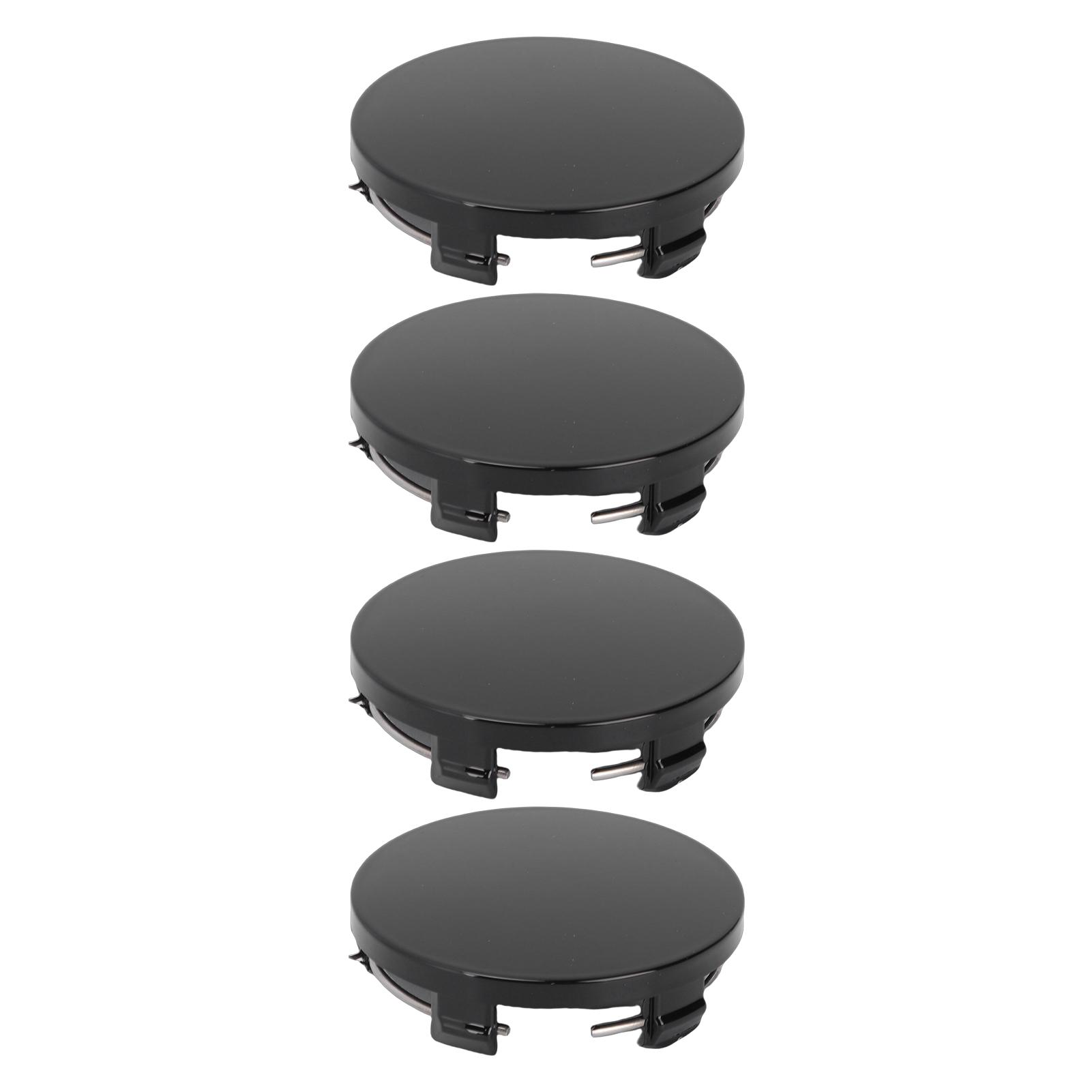 

4PCS Car Wheel Center Caps 60mm 2.36in OD 56mm 2.2in ID ABS Vehicle Rim Center Covers Replacement for R50 R51 R52 R53 чёрный