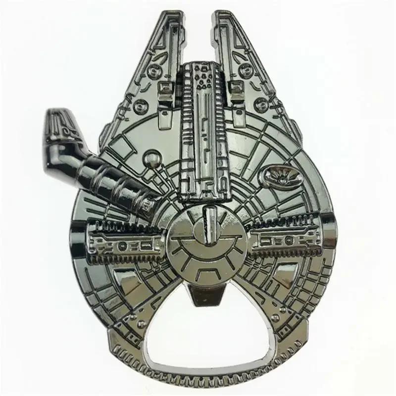 

Spaceship Beer Opener Alloy Keychain Pendant Ornaments for Bar Kitchen серебряный
