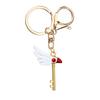 Fashion Anime Card Captor Sakura Keychain Kinomoto Sakura Star Wand Pendant Necklace for Women Men Kids Jewelry Accessories