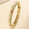Small Flower Enamel Cloisonne Bracelet Vintage Design Ethnic Bracelet  Women Gifts