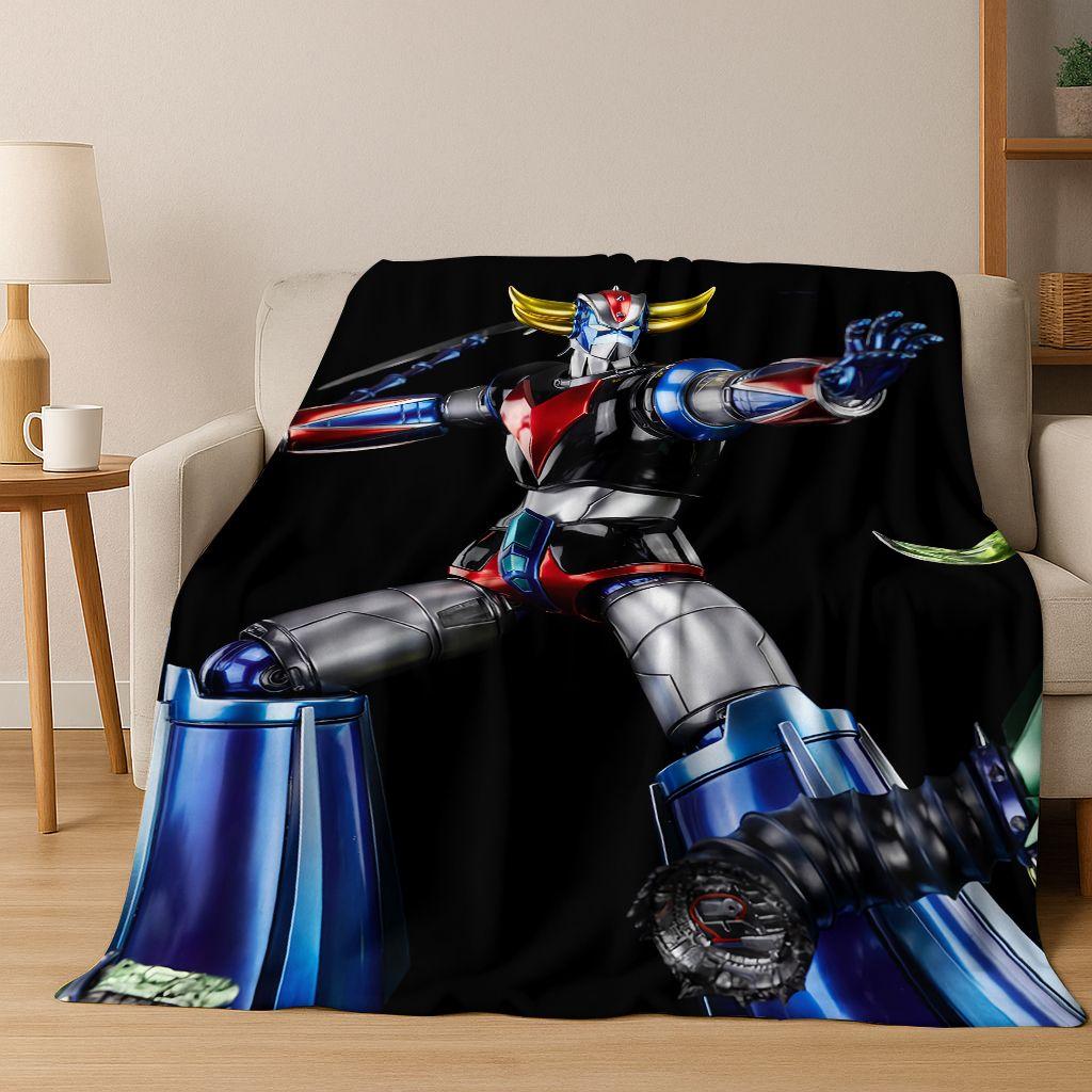 26 Style UFO Robot Grendizer U Cartoon Flannel Blanket,Cozy Soft Throw Blanket for Home Bedroom Bed Sofa Picnic Cover Gift Kid