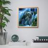 Wolf DIY 5D Diamond Painting Cross Stitch Full Round Drill Rhinestone Animal Diamond Embroidery Resin Wall Art Decor Drop&ship