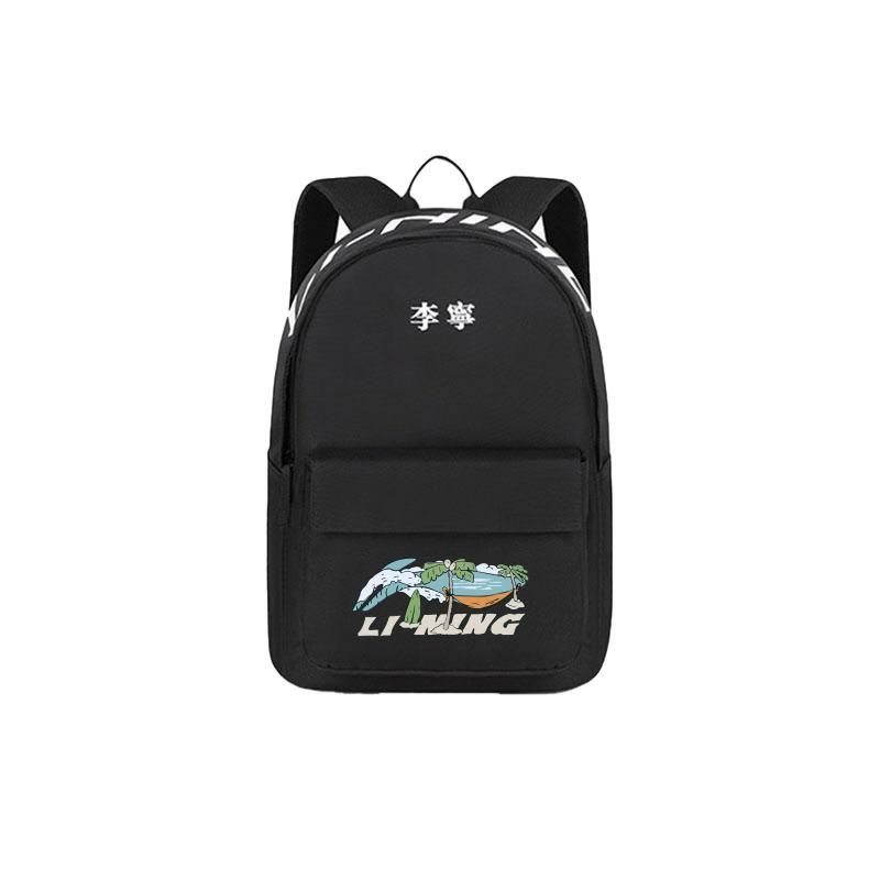 New LiNing Polyester Backpack Regular Unisex Black ABSU549-9