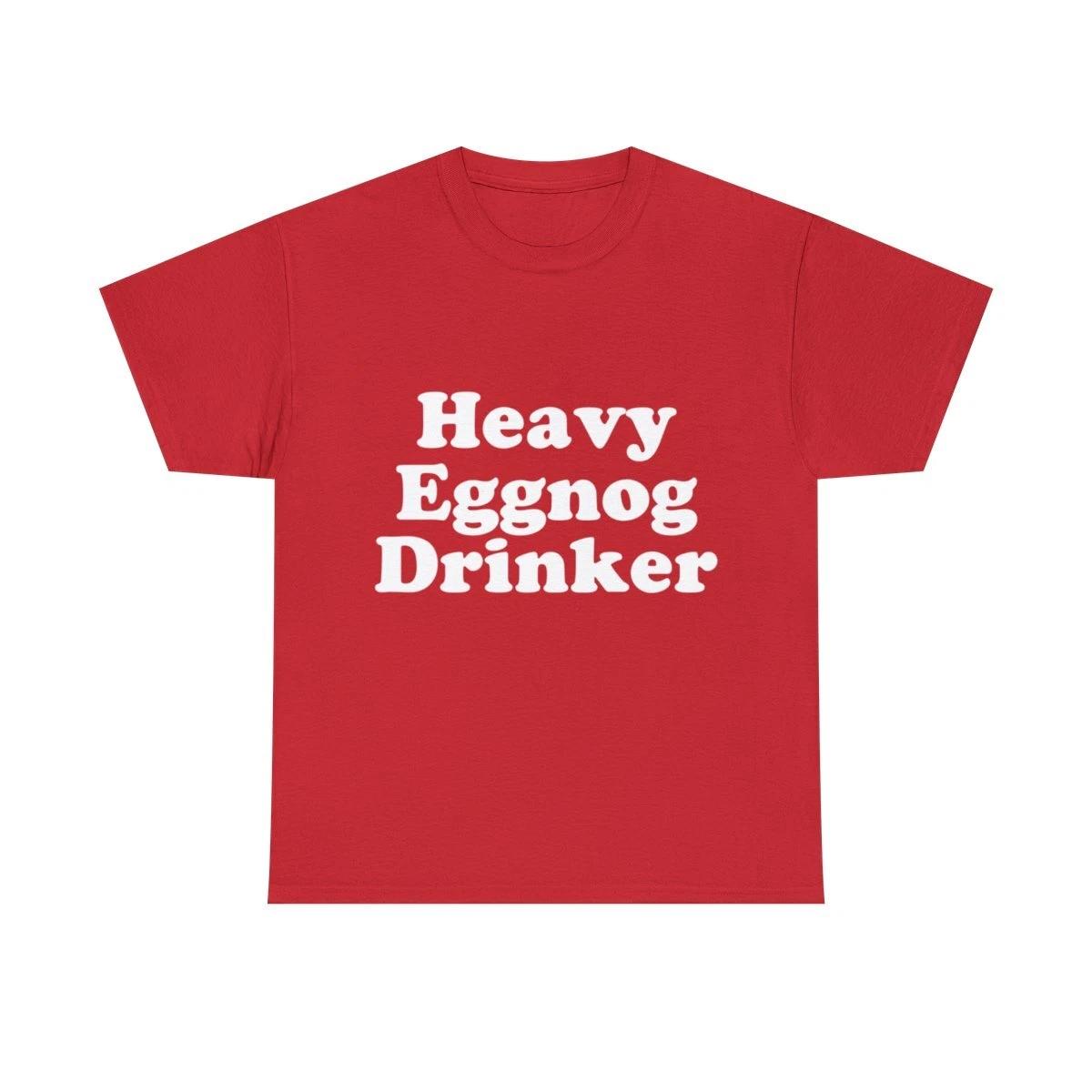 Heavy Eggnog Drinker Graphic Tee Shirt M