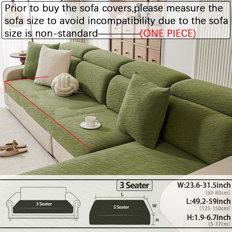 Jacquard Sofa Seat Cushion Cover Thicken Sofa Cover Sofa Slipcover Stretch Sofa Cover Pets Kid Furniture Protector For Home