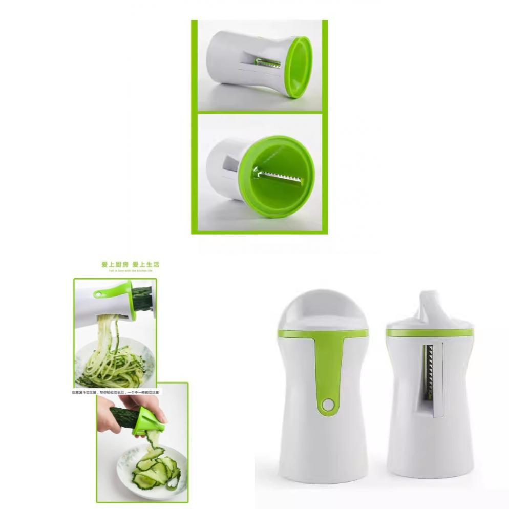 Multifunction Vegetable Slicer With Rotating Spiral Funnel For Kitchen Prep And Gift Use