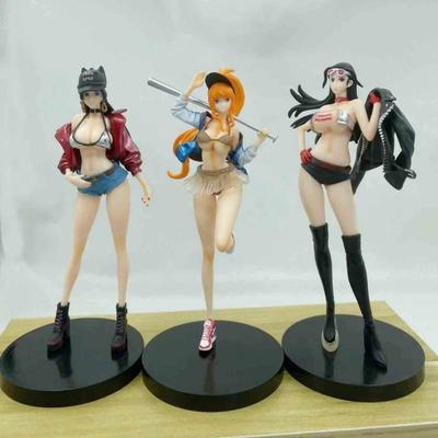 20cm One Piece Boa Hancock Nico Robin Nami Anime Figur Schönes Mädchen Manga Statue Actionfigur Sammlerstück Modell Spielzeug