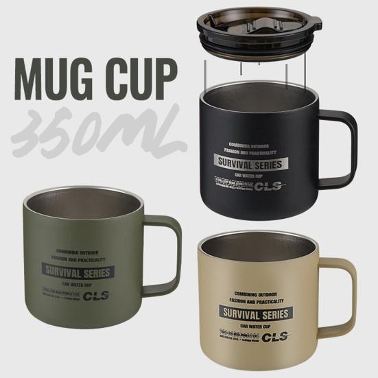 350ml kempingový hrnek s víčkem Potravinářský hrnek bez BPA Ultra lehký nerezový hrnek na vodu Outdoor Travel Camping nádobí