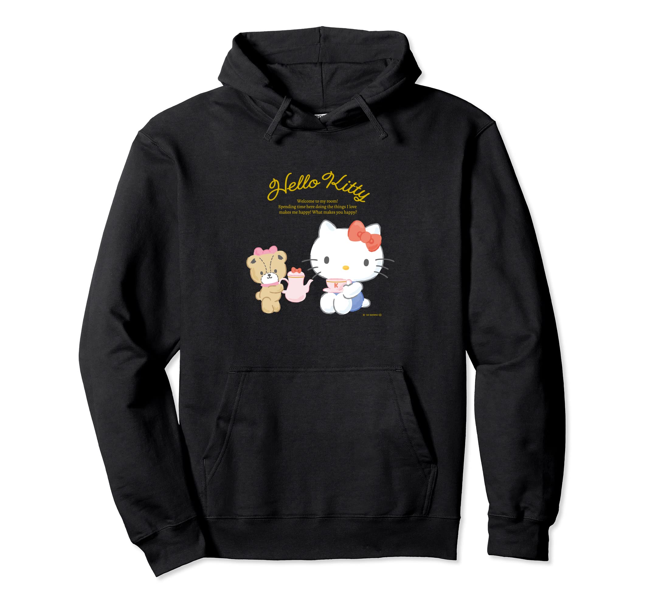 

Худи Hello Kitty Счастье Моя комната чёрный