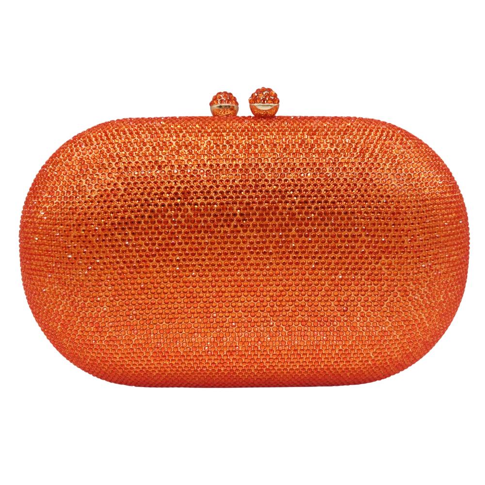 Op Voorraad Strass Avondtasje: Effen Avondtas met Diamanten