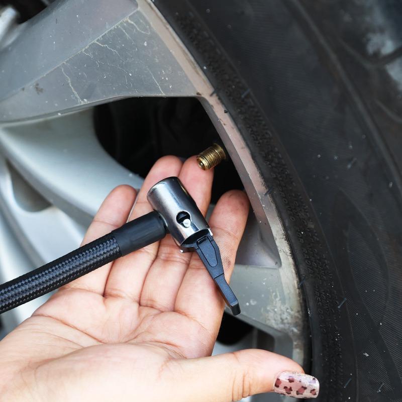 Autobandenpompslang M6 met schroefdraad, standaard bandenpompslang met schroefdraad, M6 vergrendelbare luchtnippel, snel opblaasonderdeel.