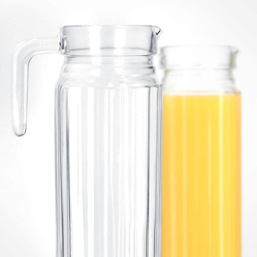 KADAX Capacious Glass Pitcher for Beverages Water Juice 1.1L