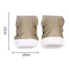 Winter Warm Stroller Gloves Waterproof Strollers Fleece Hand Muff Windproof Infant Clutch Cart Gloves Winter Supplies