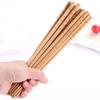 10/50 Pair Natural Bamboo Wood Carbonization Chopsticks Reusable Bamboo Joint Chopstick Chopsticks Healthy Chinese Dinnerware