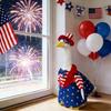 1 Set Independence Day Goose Outfit Outdoor Porch Goose Costumes Patriotic Stars And Stripes Jacket Hat Set for 23 Inch