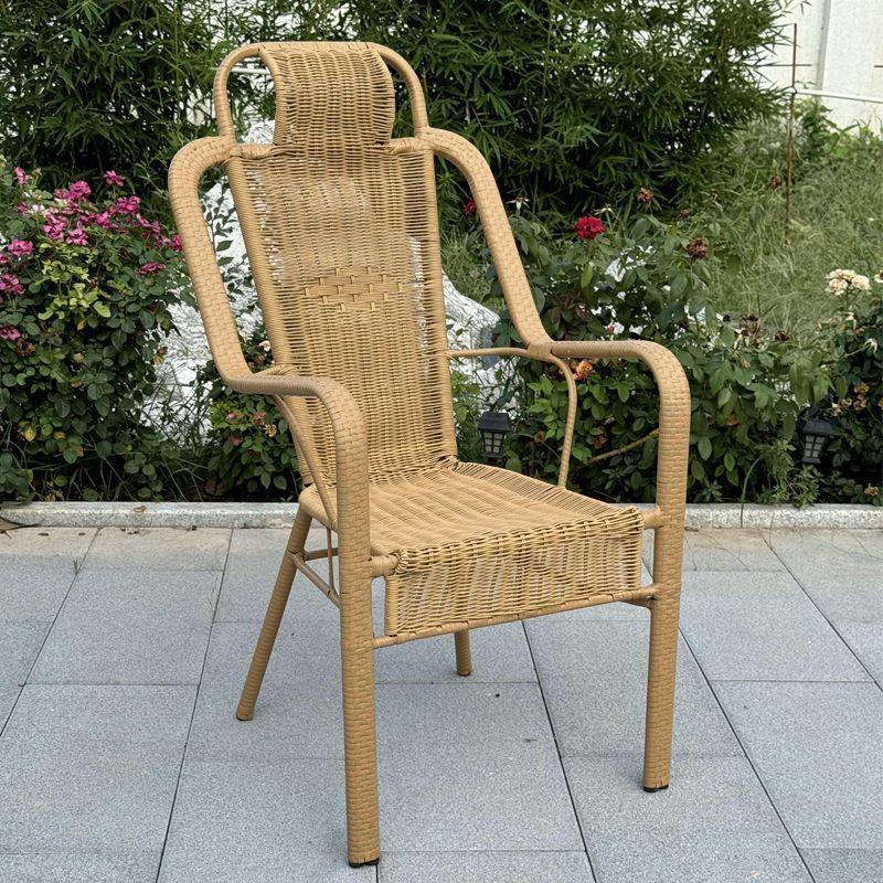 Comfortable Rattan Woven Leisure Chair for Elderly - Ideal for Living Room, Garden, or Balcony