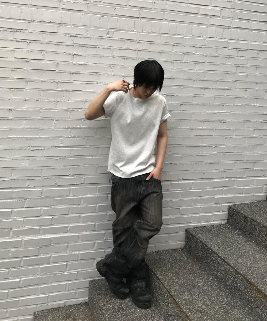 Gicheol All Day Soft T-Shirt (Melange White)