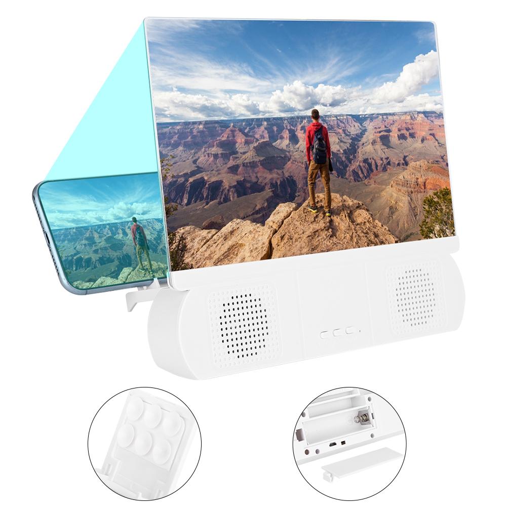 10 Inch Acrylic Lens Video HD Display Mobile Phone Screen Magnifier Bracket Amplifier with Spker
