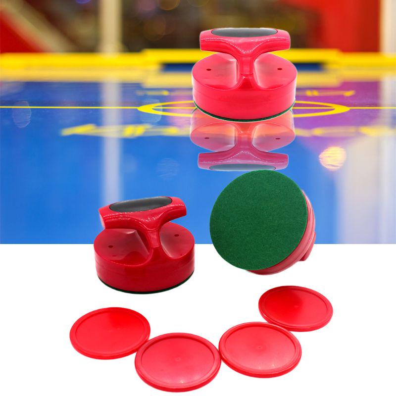 Air Hockey Pushers and Hockey Pucks Great Goal Handles Paddles Replacement Accessories for Game Tables (2 Strike 4 Puck)