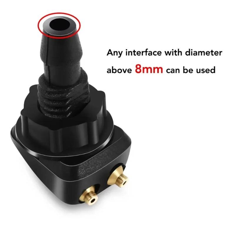 2PCS Car Windshield Wiper Washer Spray Nozzle Fits Most Car Models Car Dual Holes Windshield Washer Nozzle Water Spray