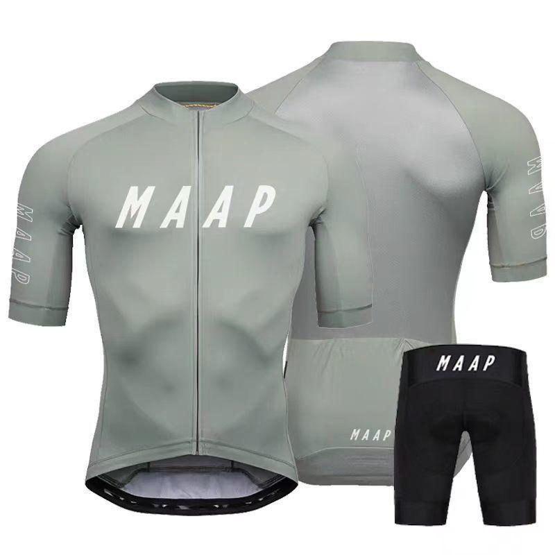 MAAP Mens Cycling Jersey Bib Shorts Set Performance Road Bike Apparel Breathable
