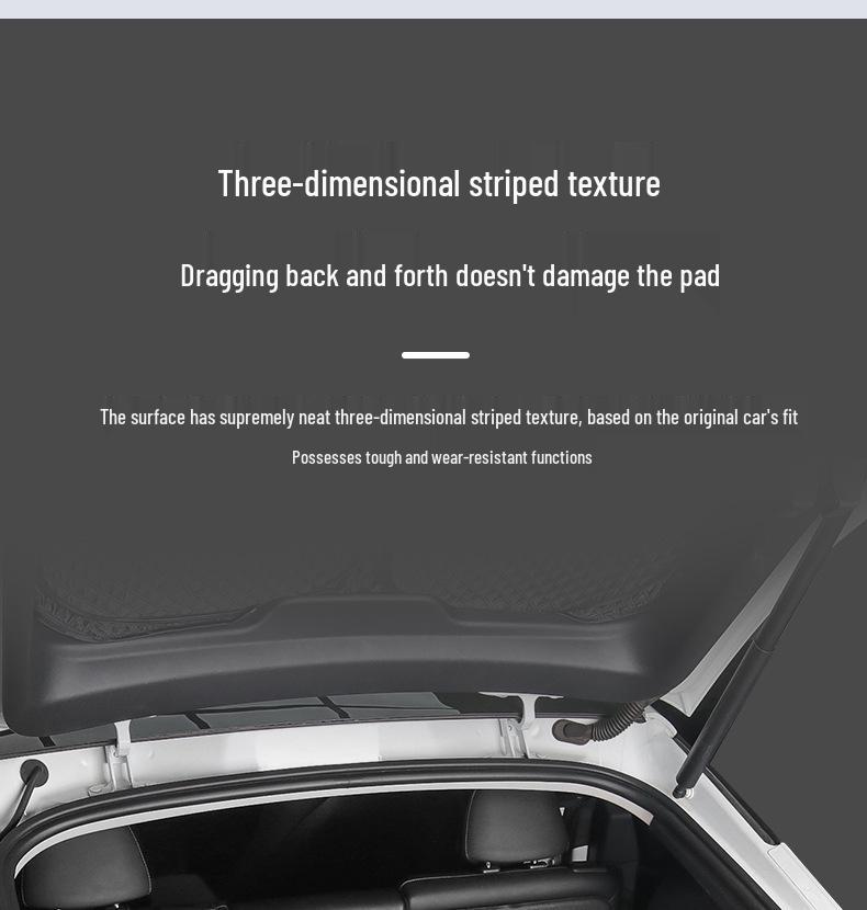 Tesla Model Y Trunk and Front TPE Mat Set - One-Piece Rear Tail Box Mat Accessory