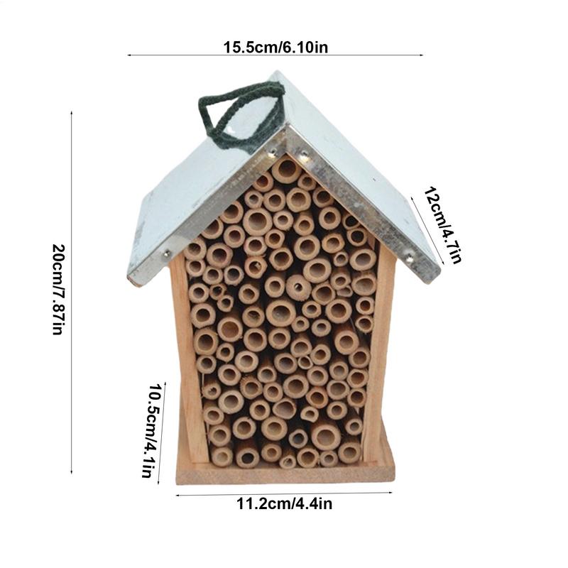 Bee Houses For The Garden Wooden Ladybug Hotel Decorative Nesting Box For Ladybugs Lacewings Outdoor Garden Backyard Balcony