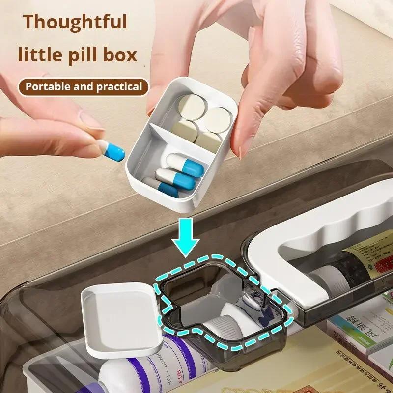 Multi-Layer Classified Organizer Large Capacity Home Medicine Box Practical First Aid Kit For Family Drug Storage Organization
