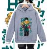 Kids Polyester Tshirt Mha Midoriya Print Unisex Hoodie Sweatshirt Cosplay Costume for Boys Girls 100-160cm Cartoon Casual Clothes