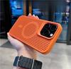 For iPhone 16 Pro Max Luxury Magsafe Magnetic Heat Dissipation Mesh Phone Case For iPhone 11 12 13 14 15 16Plus Protective Cover