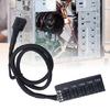 PC Fan Adapter Hub with 5 PWM Connection Splitter Port for Multiple Cooling Fan Control Adjustable