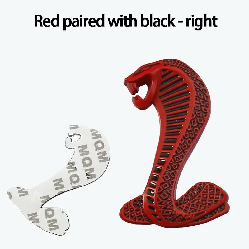 Automotive General Cobra 3D Sticker Car Modification Personalized Metal Tail Logo Covering Scratches Accessories