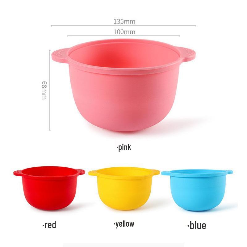 Silicone Folding Mask Bowl - Multi-functional Non-stick Wax Bean Bowl for Hair Removal