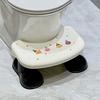 Toilet Stool Adults Squatting Toilet Stool with Anti-Slip Pads PP Plastic Bathroom Step Stool Portable Potty Stool