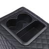 Armrest box booster pad Universal Rear Seat Armrest Console Box with Cup Holders Backseat Center Console with Double Pockets