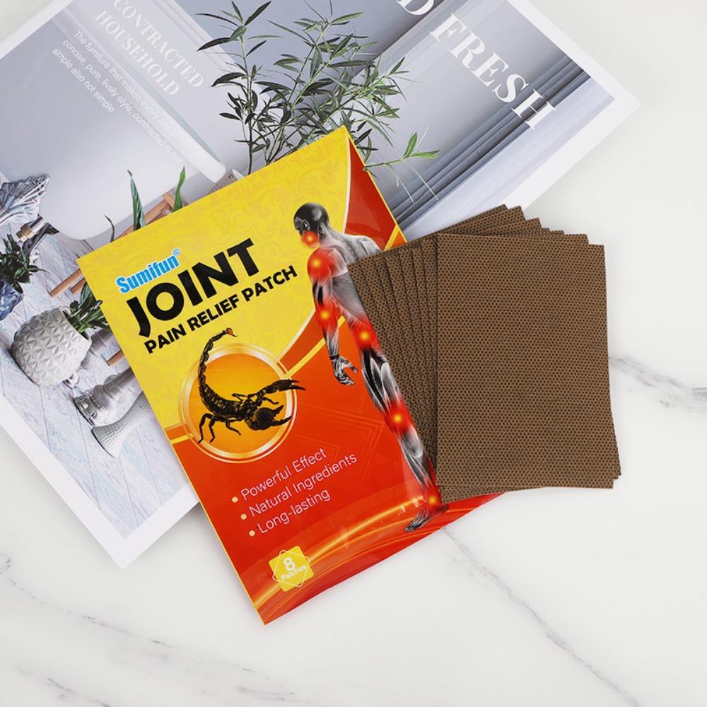 8pcs/bag Chinese Scorpion Pain Relief Plaster for Shoulder Neck Back Knee Joint Muscle Pain Relief Health Care