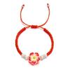Boho Polymer Clay Braid Rope Bracelet Colorful Bohemian Beach Jewelry Cute Flower Bracelet  Women