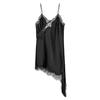 European & American Women's Lace Patchwork Satin Camisole Dress - New Hot Style Fashion