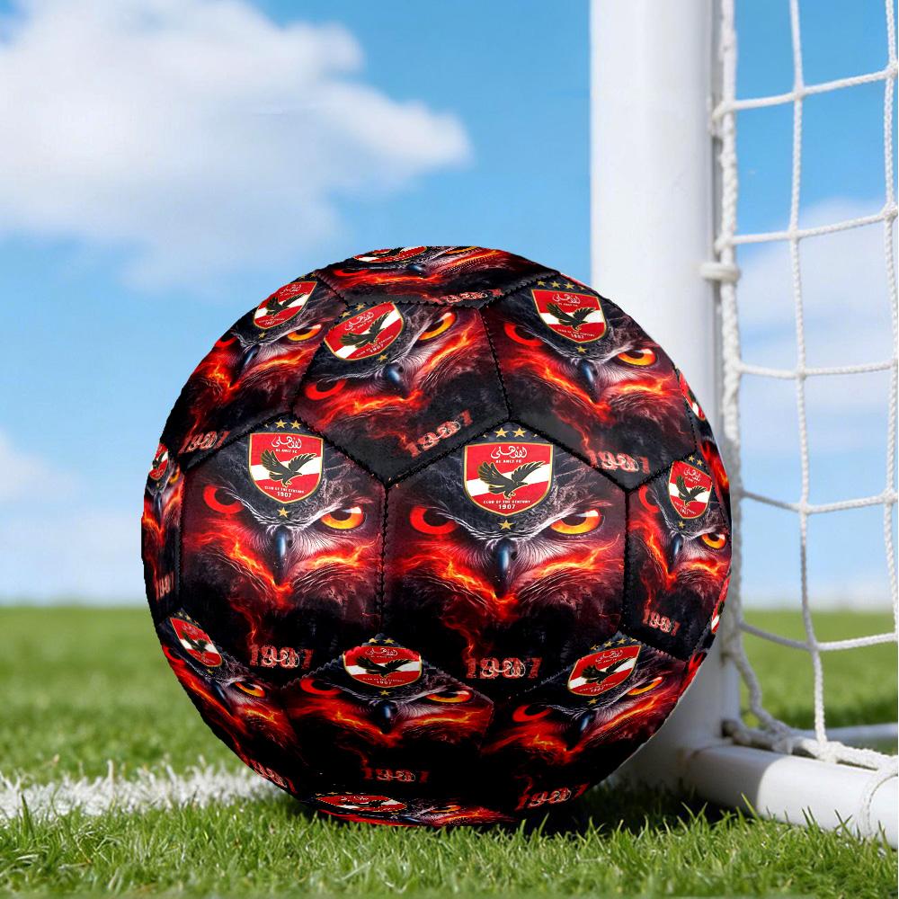 Ahly Football Club Printed Size 5 Soccer Balls, High-Quality, Anti-Slip, Protective Football, A Unique Gift , Birthdays, Christmas Gifts