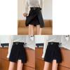 Elegant High Waist Slimming Short Skirt With Decorative Stitching For Women Spring Fashion