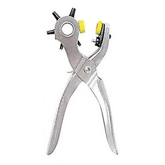 Home Mending Tool 5 Hole Sizes Paper Belt Hole Punching Pliers Puncher Punch