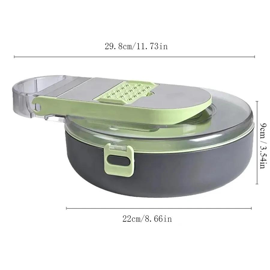 Drain Cutting Set Household Kitchen Large Capacity Potato Grater Portable Kitchen Practical and Durable Household Grater