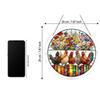 3-Layer 2D Acrylic Puzzle Sun Catcher Window Decoration Featuring Floral and Rooster Design with 2mm Single Layer Acrylic Pieces for Indoor Display